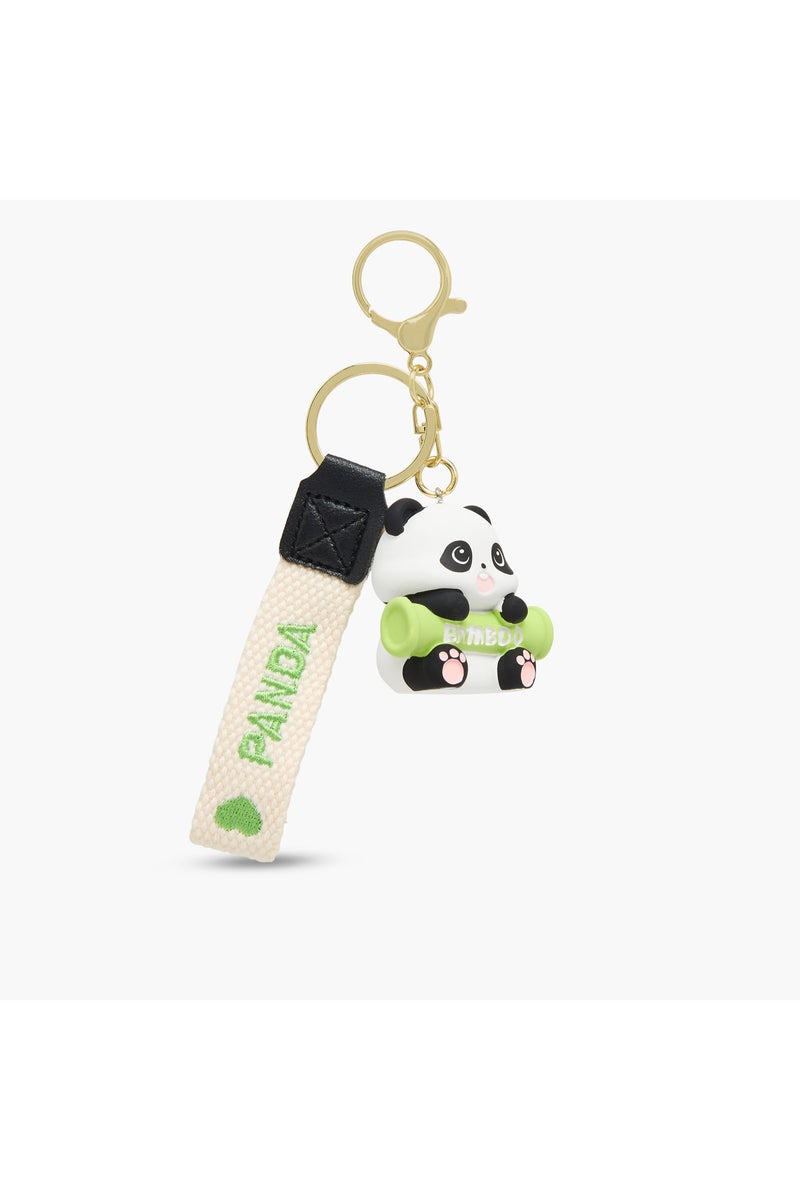 LIFESTYLE Girls Key Ring with Panda Charm - Image 1